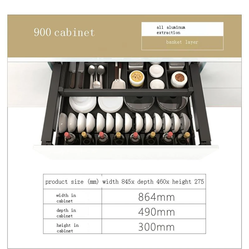 

De Cosina and Dish Alacena Accesorios Armario Drawer for Cestas Para Organizar Rack Organizer Kitchen Cabinet Storage Basket