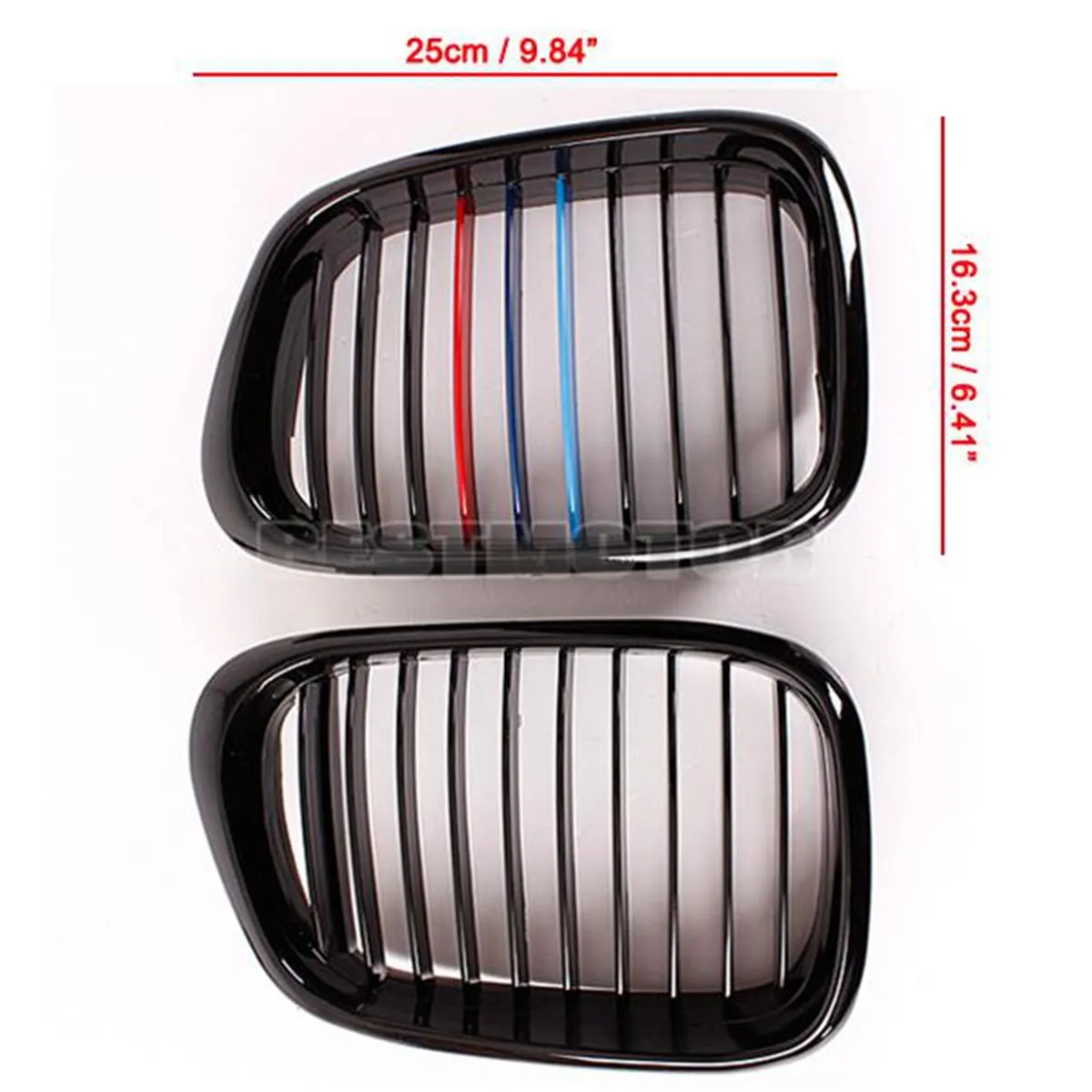 Решетки для радиатора BMW E39 5 Series 525 528 530 M5 540 1997 1998 1999 2000 2001 2002 2003 2 шт.|kidney grill|grill for