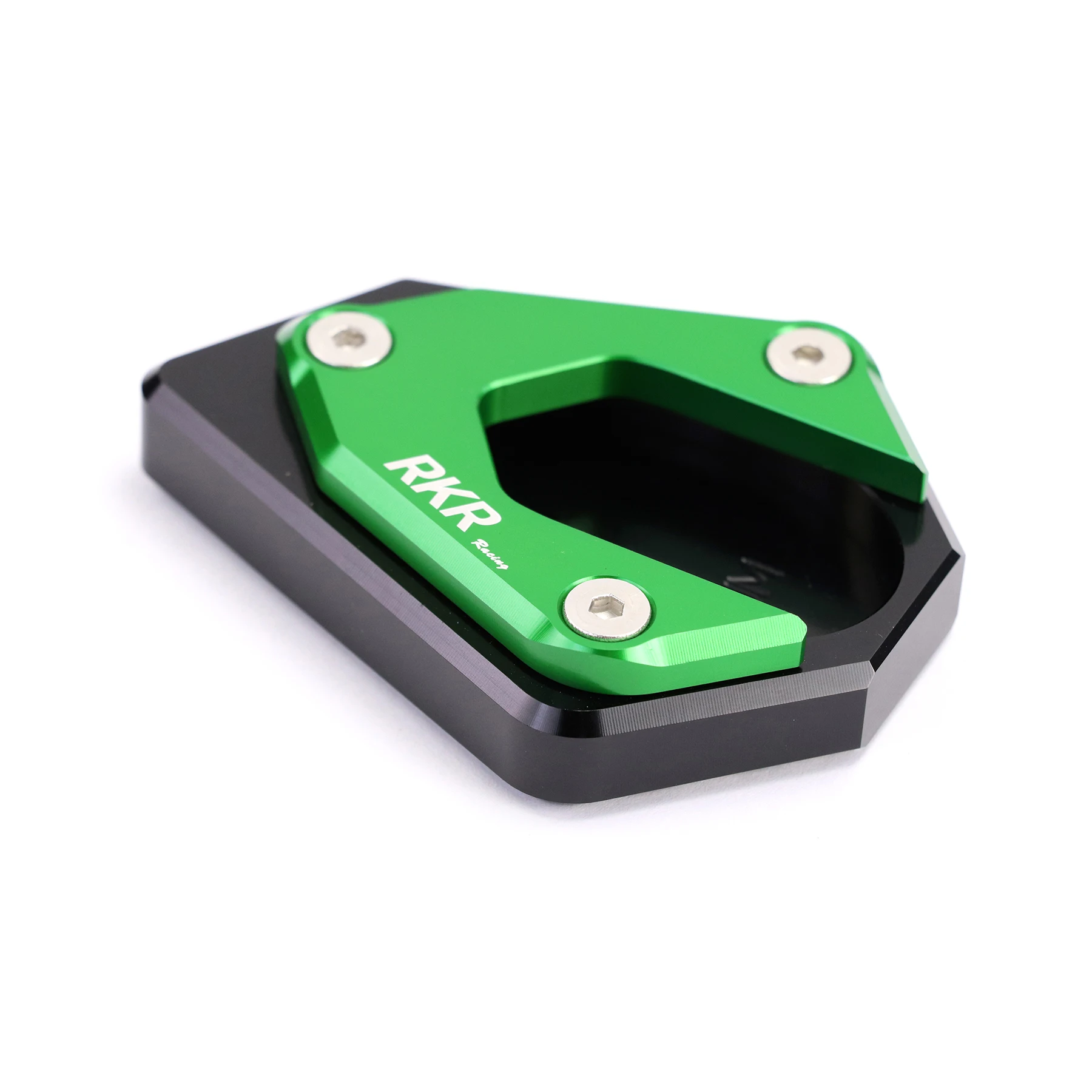 

Motorcycle CNC Aluminum Kickstand Side Stand Extension Pad Plate Cover For Kawasaki Ninja400 Z400 2018-21