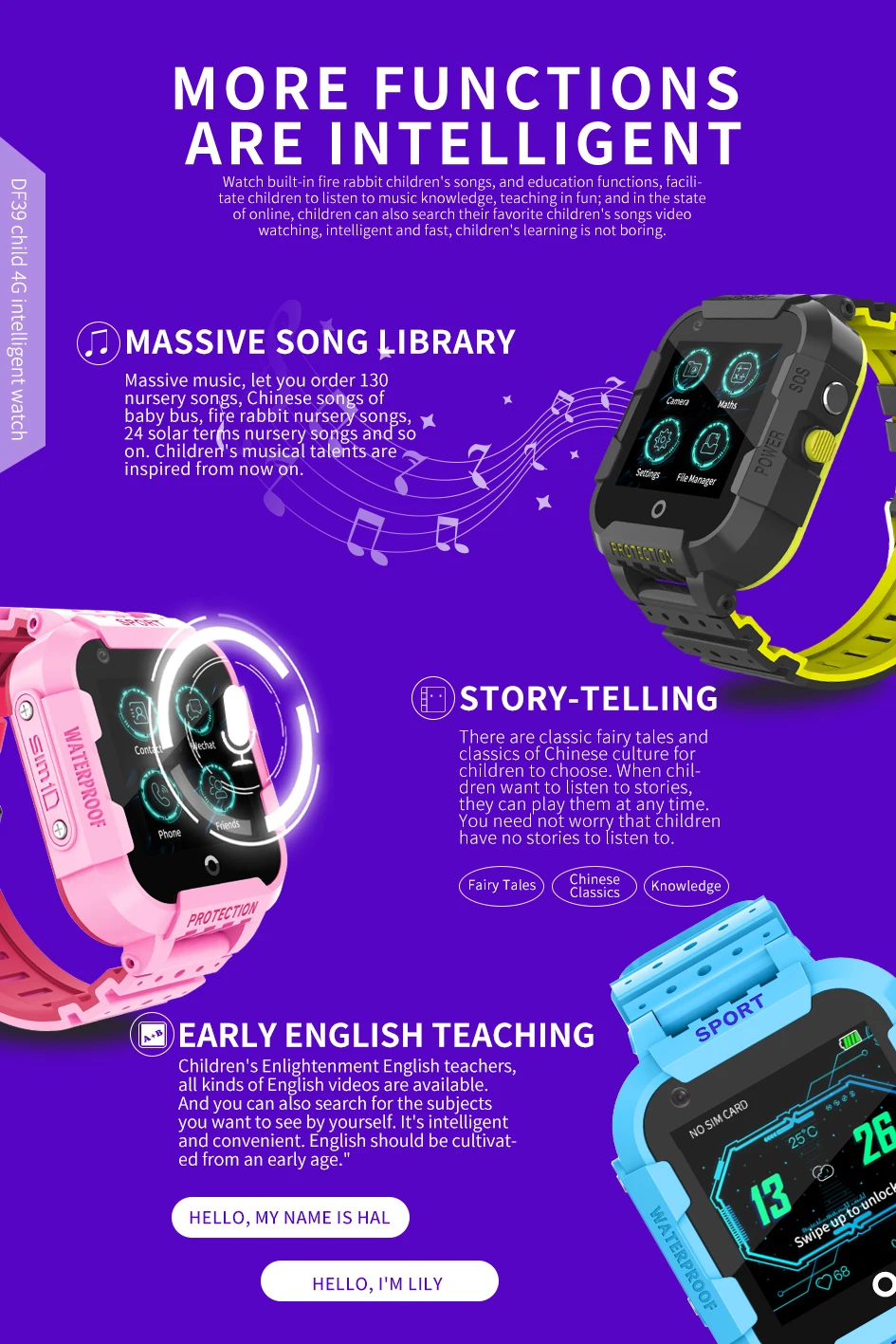 Детские Водонепроницаемые Смарт-часы с GPS-трекером камерой GPS LBS Wi-Fi | Электроника