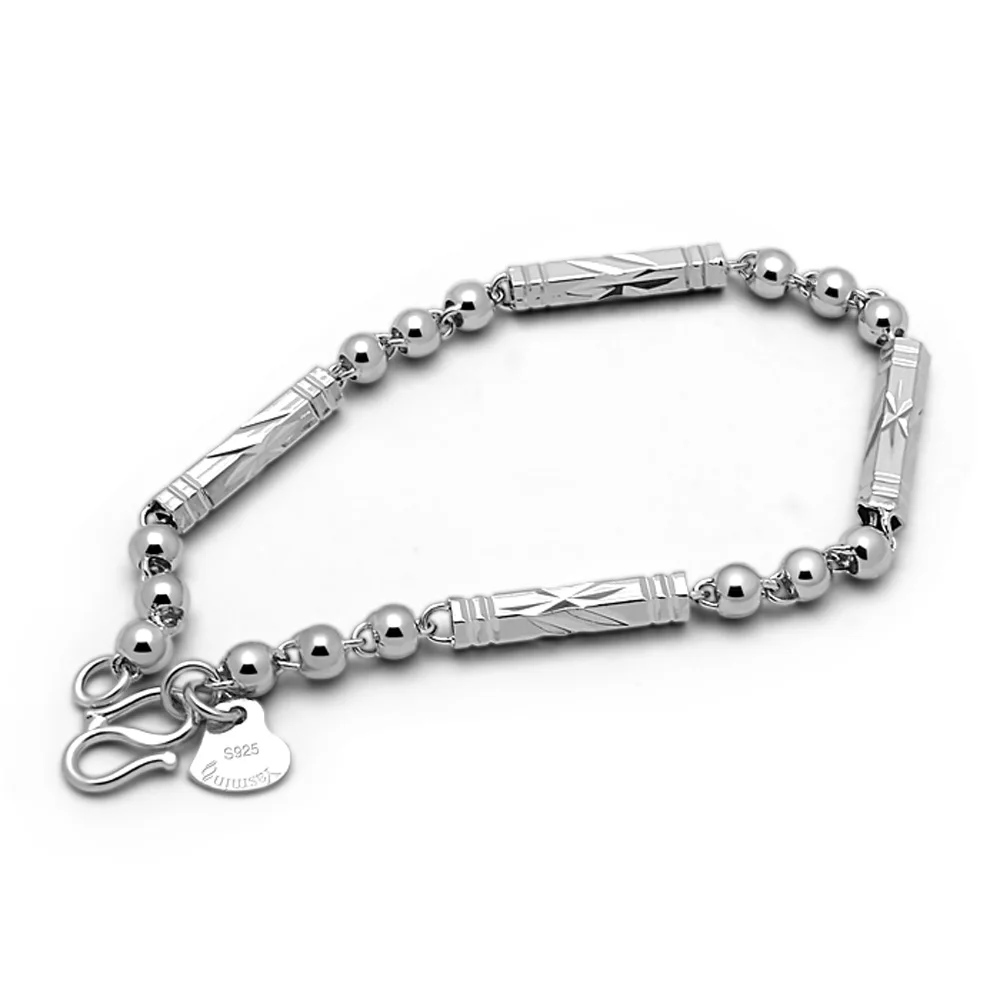 Горячая Распродажа 925 стерлингового серебра браслет с шестигранной головкой из