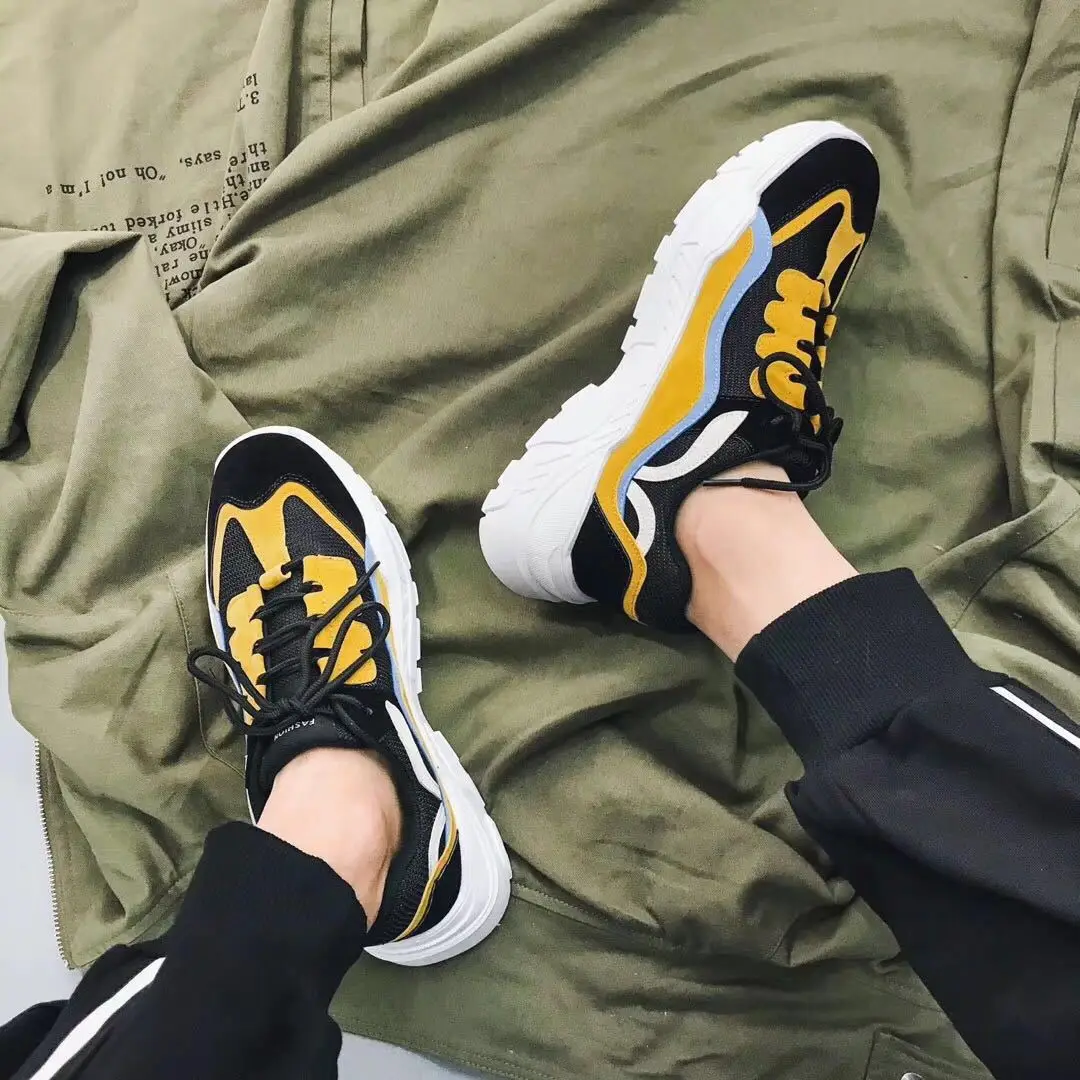 Распродажа новинка весны мужская спортивная обувь со шнуровкой легкие мужские