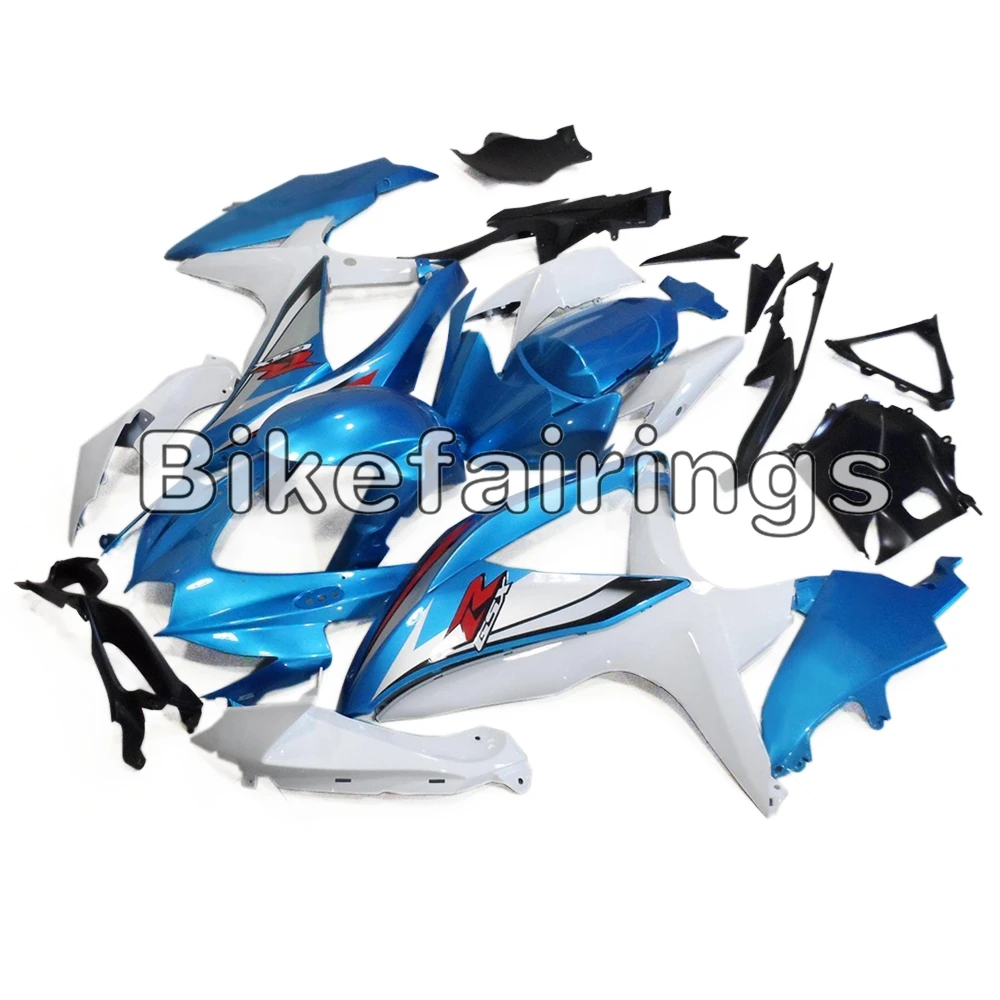 

Blue White Sportbike Casing Fit For Suzuki 08 09 10 GSXR600 GSXR750 K8 2008 2009 2010 ABS Injection Plastic Covers