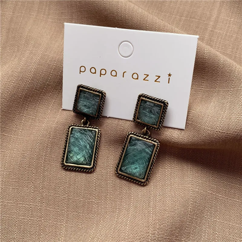 925 sterling silver Vintage baroque new design drop Elegant French statement earrings for women party jewelry | Украшения и
