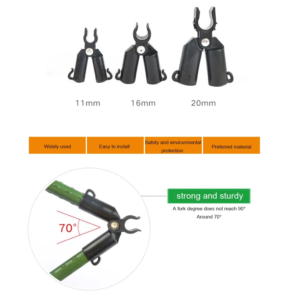

10pcs Plant Support Awning Pillar Accessories A Clip Quickly Set Up Climbing Vine Bracket Plant Pipe Bracket Garden Support Ship