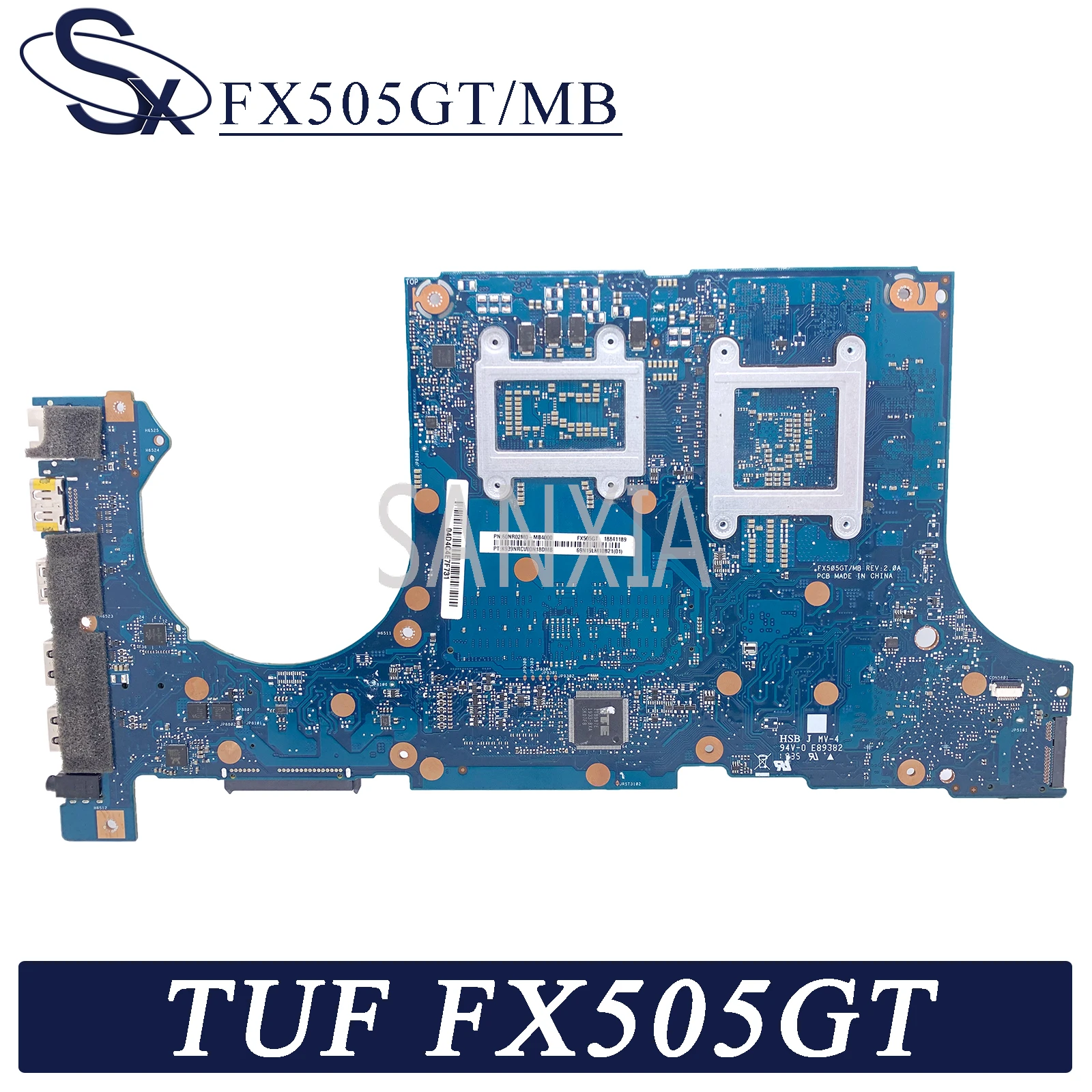 KEFU FX505GT/MB Laptop motherboard for ASUS TUF Gaming FX505GT FX505G FX95GT FX95G original mainboard I7-9750H GTX1650-4GB GDDR5