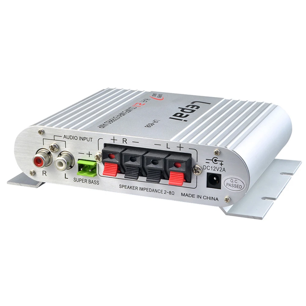 

LP-838 car home 12V computer power amplifier 2.1 channel with subwoofer adjustment small power amplifier