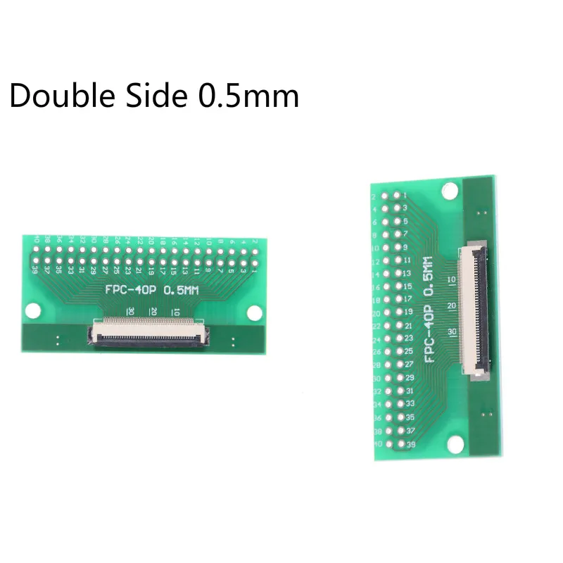 

1pcs Double Side 0.5mm FFC FPC To 40P DIP 2.54mm PCB Converter Board Adapter Socket Plate PCB Board Connector 5.5*2.6cm