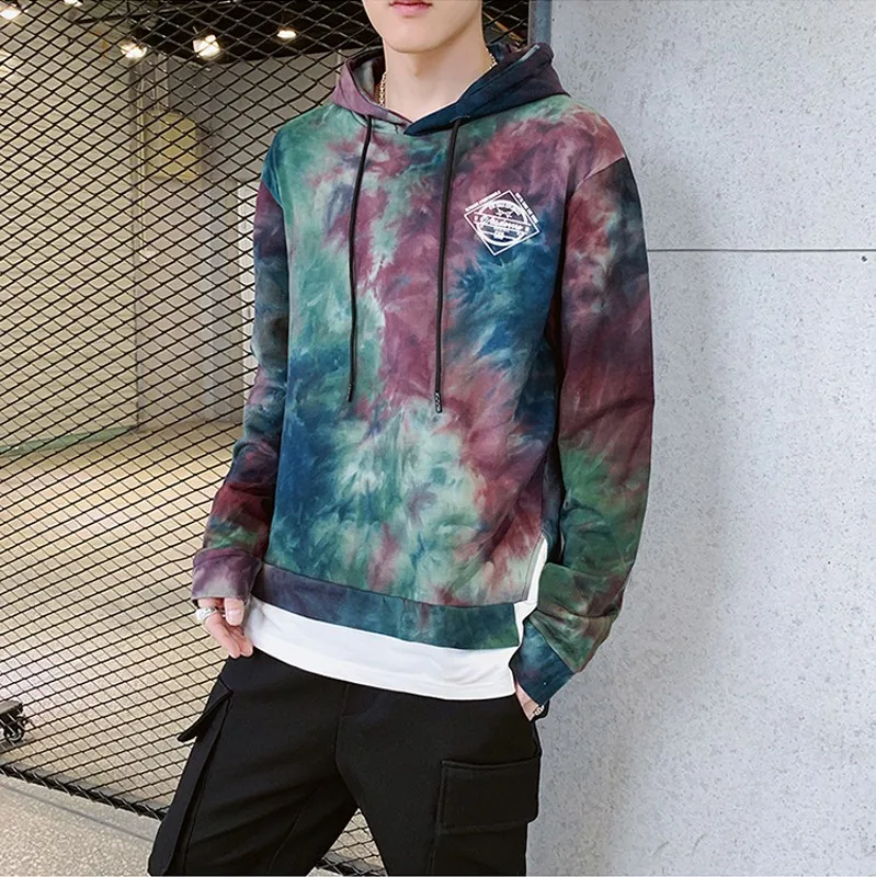 Мужские толстовки в стиле Харадзюку свитшоты хлопковый пуловер с капюшоном