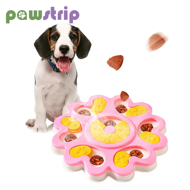

Pet Dog Toys Dogs Interactive Training Toy Puppy Puzzle Food Toy Treat Dispenser Slow Food Bowl Pets Feeder Anti Choke Dog Bowl