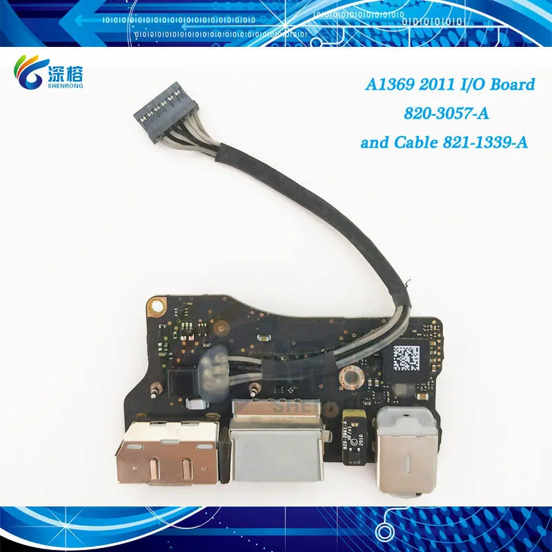 USB кабель для ввода/вывода a1369 гибкий платы аудиоинтерфейса 820 3057 A 821 1339 Apple Macbook Air 13