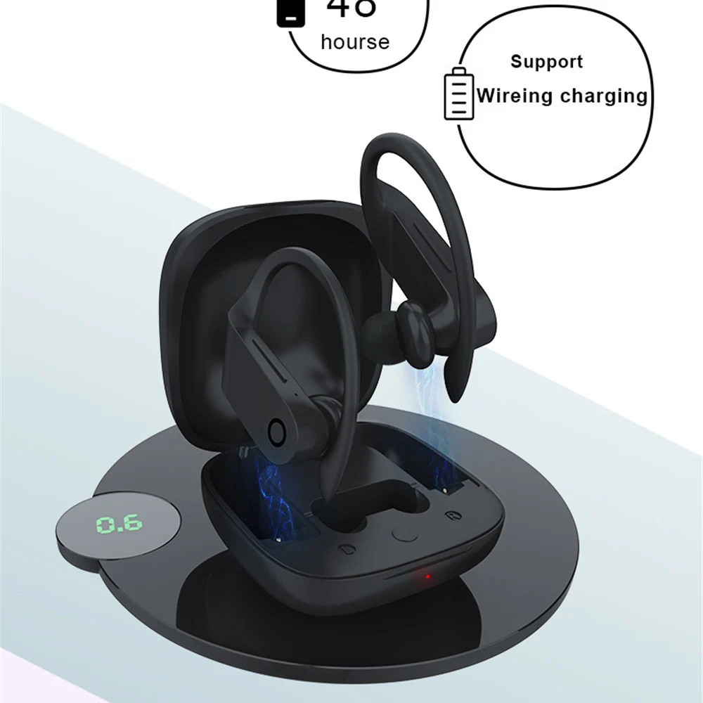 B10 Bluetooth 5 0 беспроводные наушники для зарядки спортивные с Ушными крючками