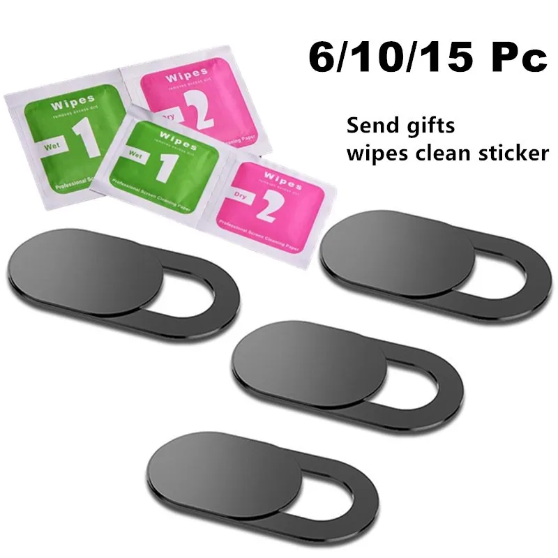 

6/10/15pcs webcam cover Privacy Sticker Magnet Slider Camera Cover Universal Antispy For iPad iPhone Web Laptop PC Tablet