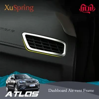 for geely atlas boyue emgrand nl 3 proton x70 2016 2019 car dashboard a pillar air outlet vent trim frame sticker styling