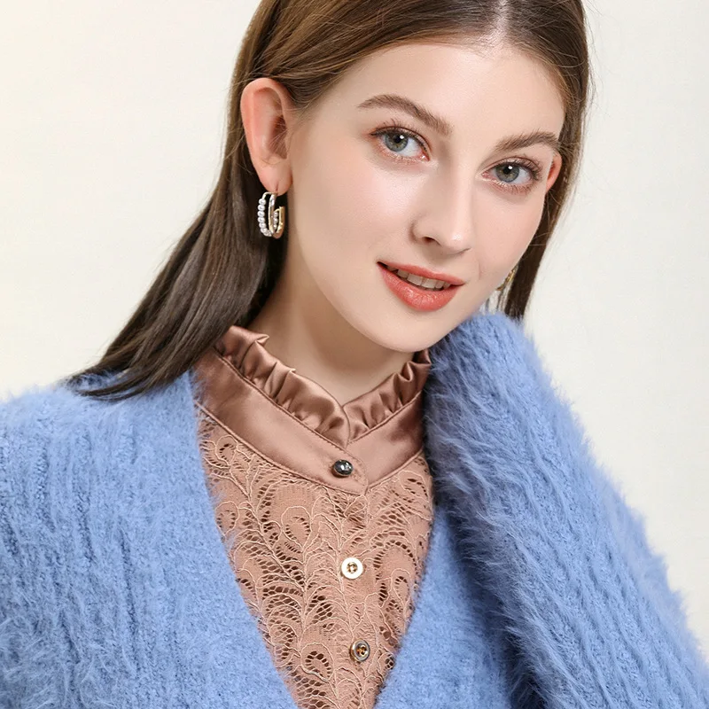 Ложный воротник женские съемные воротники Cuello ложный кружевная кофта из