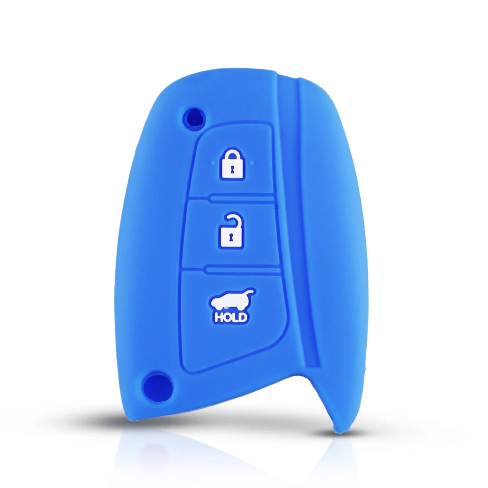 KEYYOU для Hyundai Solaris ix35 ix45 акцент Elantra Santa Fe 3 BT чехол ключ крышка силиконовый пульт дистанционного ключа обложка чехол Брелок протектор