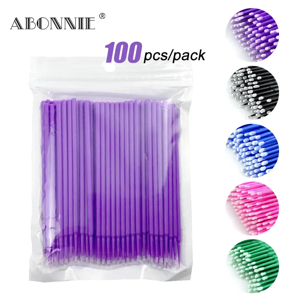 100 шт./упак. одноразовые кисти для макияжа индивидуальные Инструменты удаления