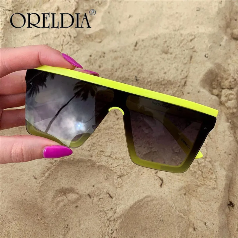 Большие Квадратные Солнцезащитные очки для женщин 2020 Роскошные прозрачные