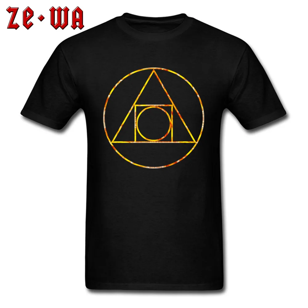

100% Cotton T Shirt Men Tshirt Geometric Customized Short Sleeve T-Shirt Punk Rock Tops Tees Summer Black Streetwear Simple