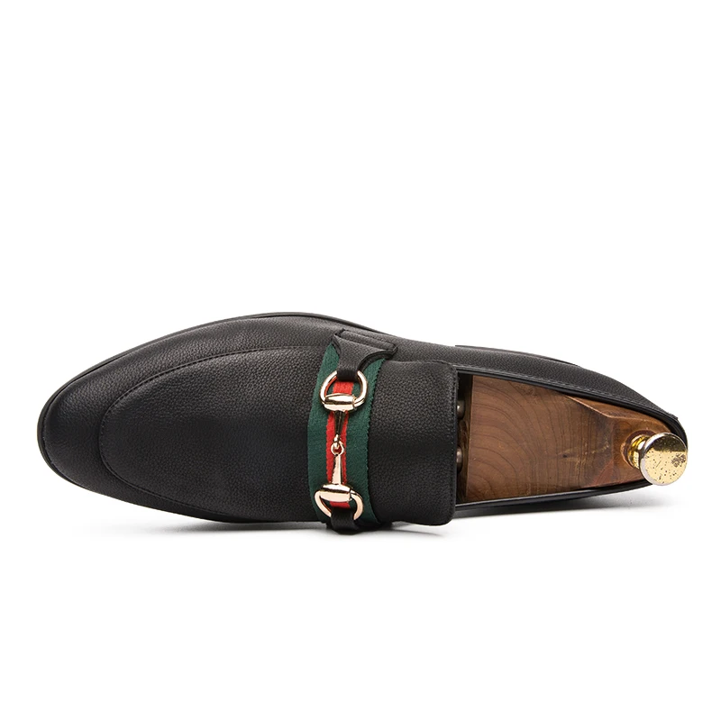 Men casual Leather shoes formal Dress Shoes Business style Luxury Italian Style Fashion Thick Bottom Loafers | Обувь