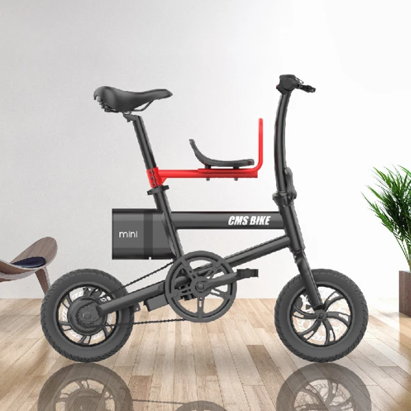 CMSBIKE mini 36V 250W 6AH 12 дюймов Умный складной электрический велосипед 25 км/ч Макс скоростной электровелосипед с светодиодный-дисплей