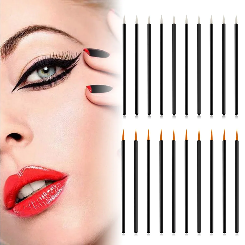 50 шт. набор одноразовых кистей для подводки глаз аппликатор кисти макияжа