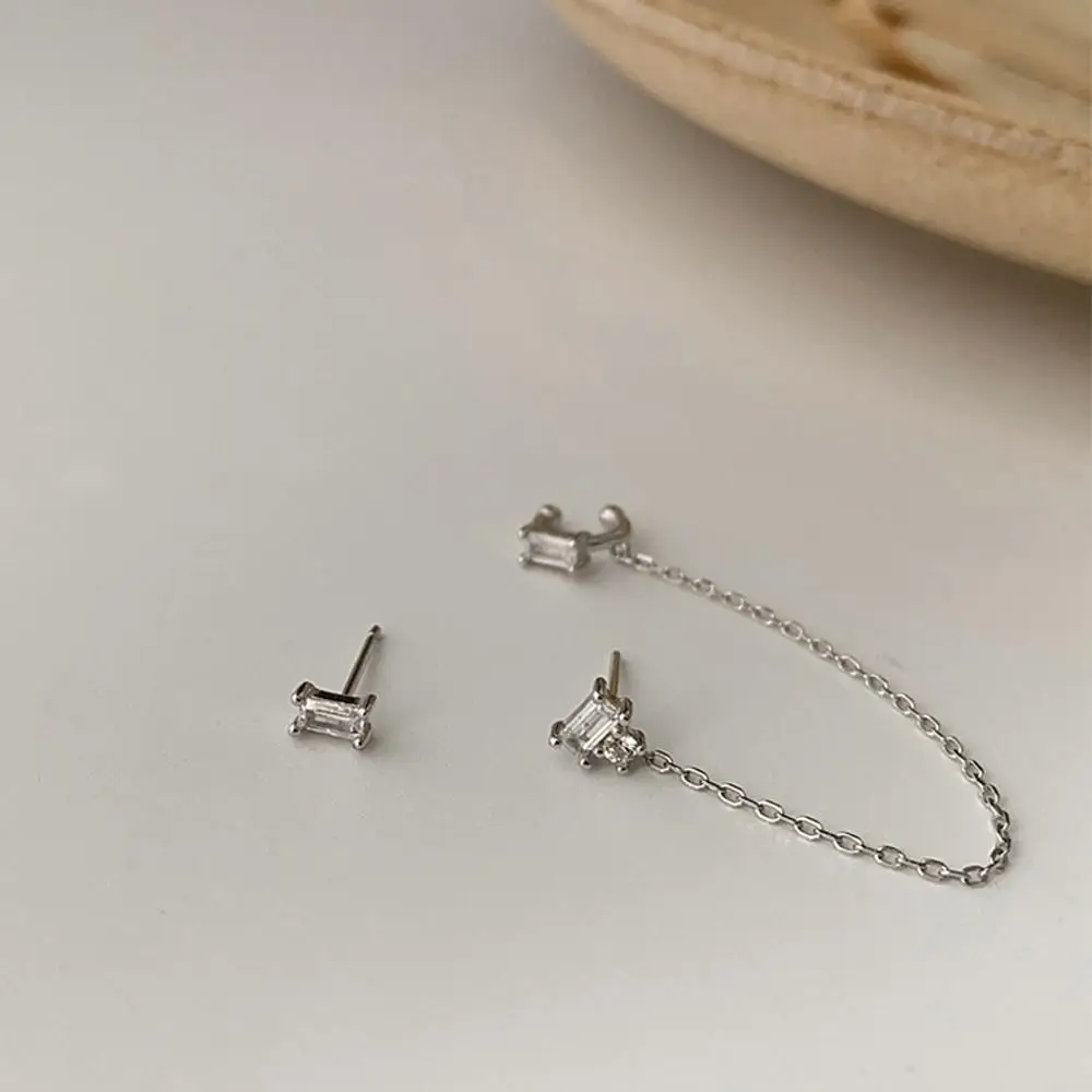 1 комплект клипсы для ушей цепочка с кисточками серьги асимметричным крестом