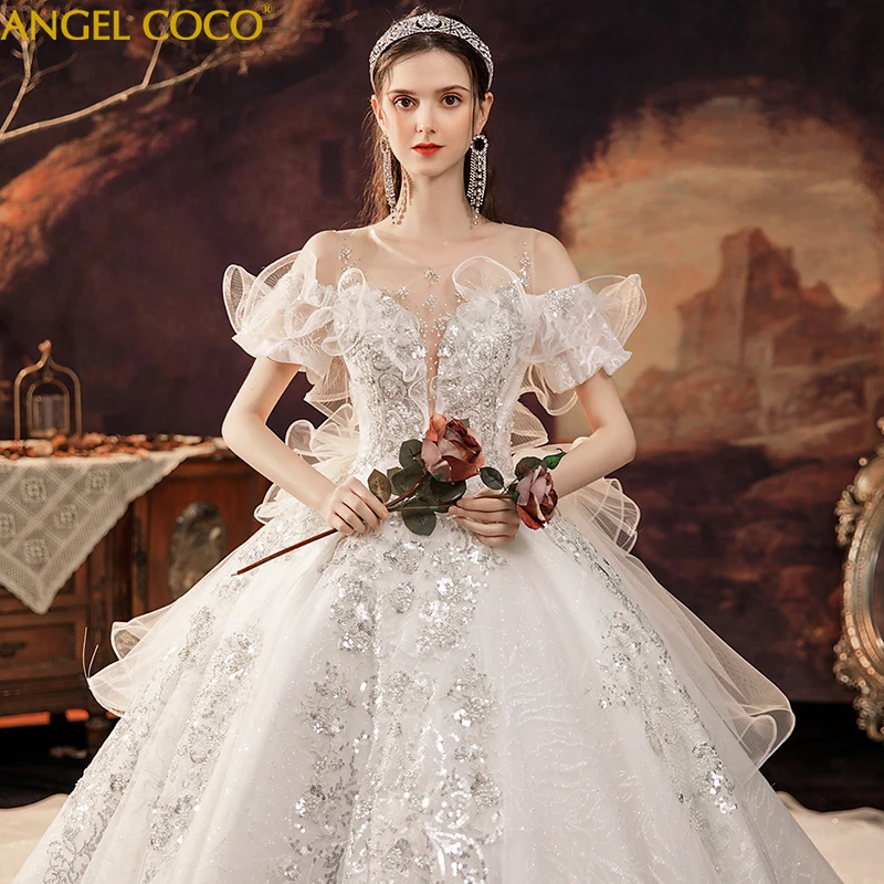 Maternity Dress Princess Pregnancy Gown Off Shoulder Applique Sweetheart Ball Gown Bridal Dress Luxury Robe De Soiree