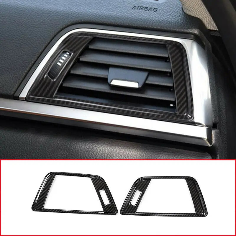 

Carbon Fiber Style Dashboard Air Condition Frame For BMW 3 4 Series F30 2013-16