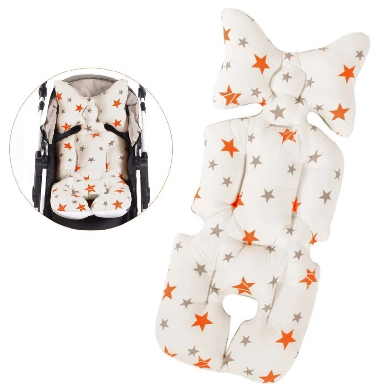 

Baby Pushchair Seat Liners Universal Stroller Cotton Pad Warm Mat Sleeping Mattress Head Support Pillow Infant Pram High Chair C