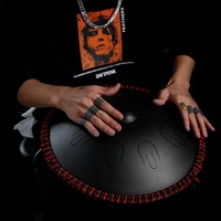 hluru a professional 9 notes d minor tones tambourine ethereal steel tongue handpan drum drummer musical instrument percussion