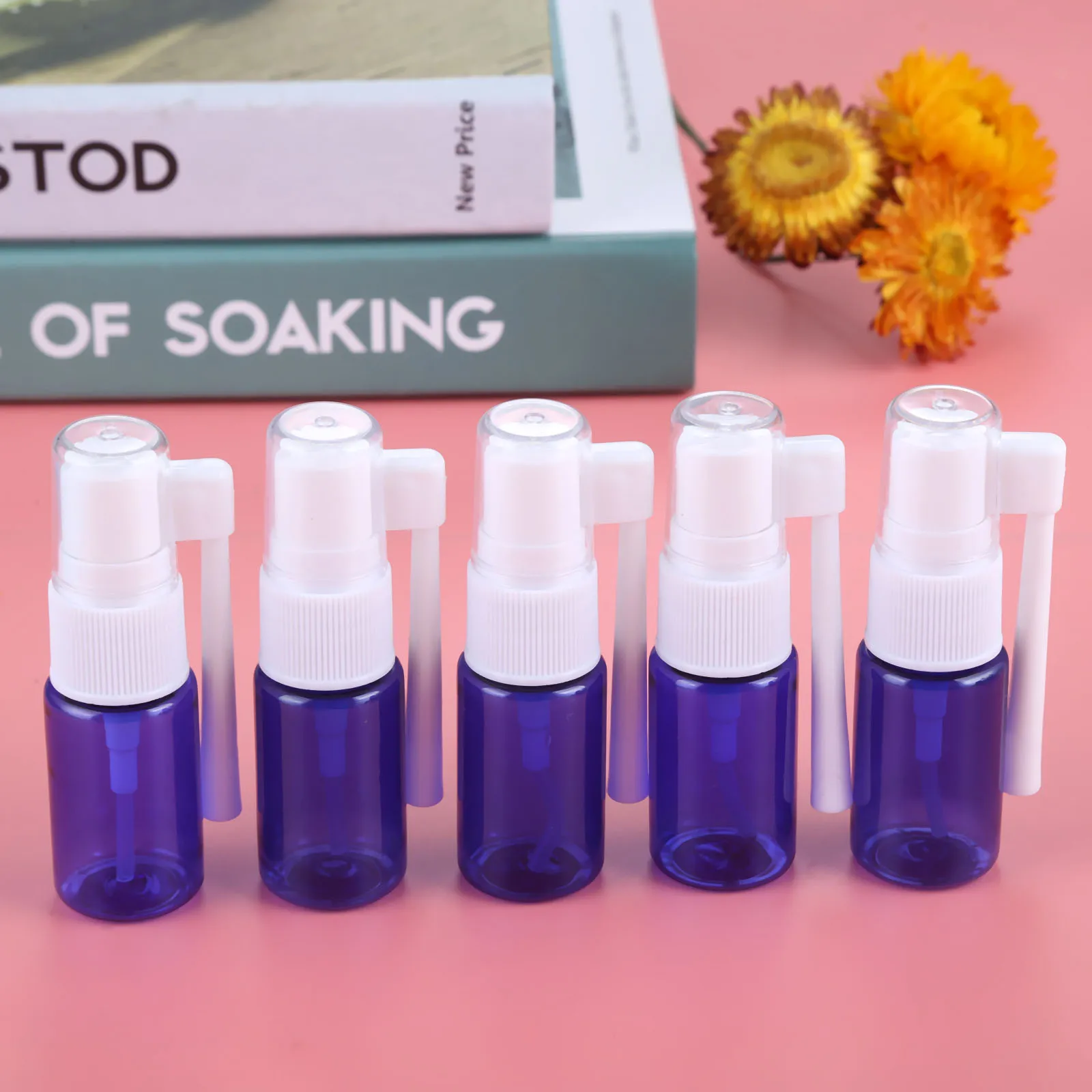 5 шт./лот 5/10 мл пустые пластиковые носовые спрей бутылки насос распылитель туман