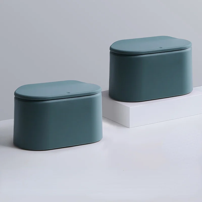 

Desktop Trash Can Home Living Room Bedroom Office Light Luxury Small Paper Basket Creative Table Mini Storage Tube Trash Bin
