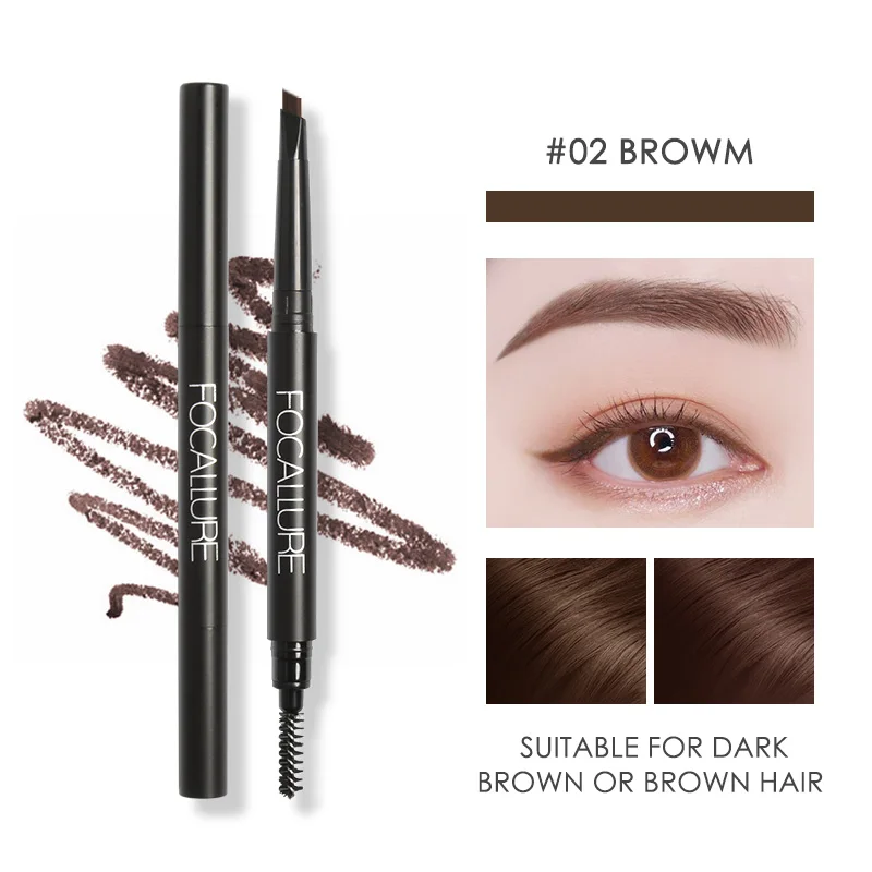 FOCALLURE 5 PCS Makeup Set Korean Style Eyeshadow Palette Waterproof Eyebrow Pencil Lightweight Eyeliner Gel and Velvet Lipstick | Красота и