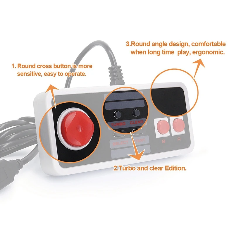 MOOL Новый проводной USB геймпад игровой контроллер Turbo Edition для Raspberry Pi/PC/Mac