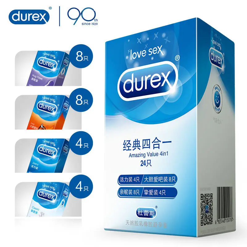 Durex Презерватив со смазкой Секс игрушки 8 видов стилей фруктовый аромат