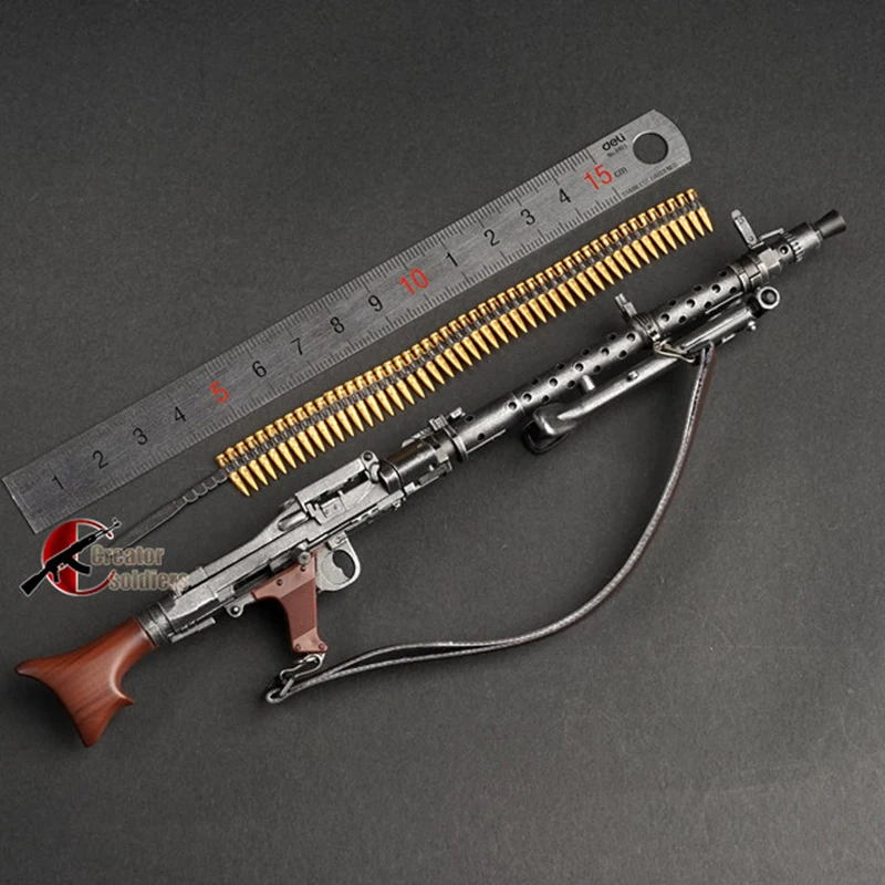 1/6 1:6 MG34 автоматическая сборка винтовки пистолет модель сборки пластиковое оружие для 1/6 солдата военные строительные блоки игрушка для