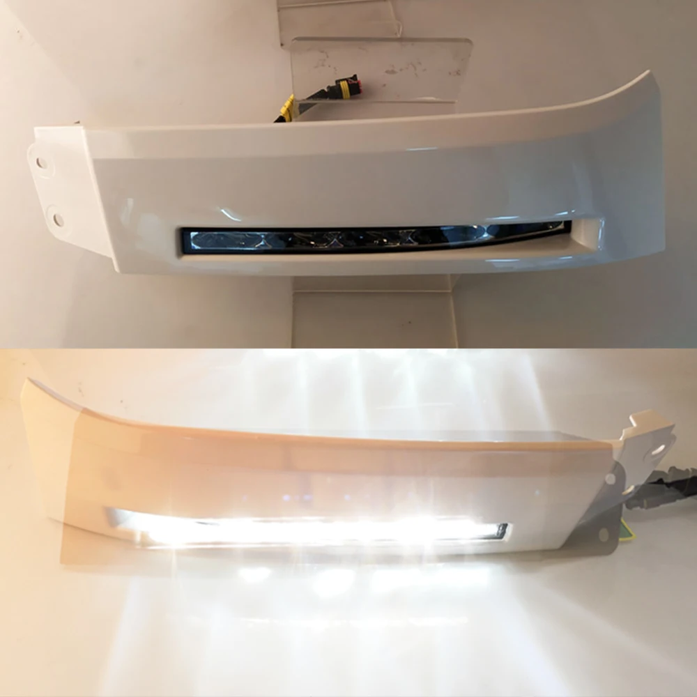 Автомобильные фары на передний бампер 2 шт. 12 В светодиодные дневные ходовые огни