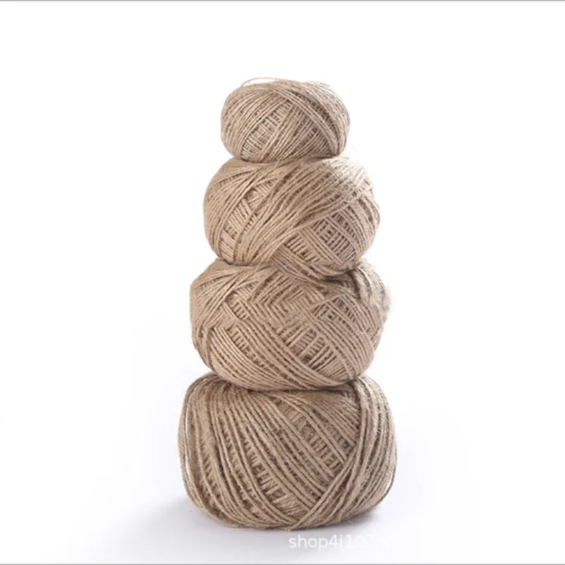 500m Natural Jute Cord Hemp Rope Decoration Photo Album Gift Box Wedding Party DIY Handmade Craft Materials Wholesale Business | Дом и сад