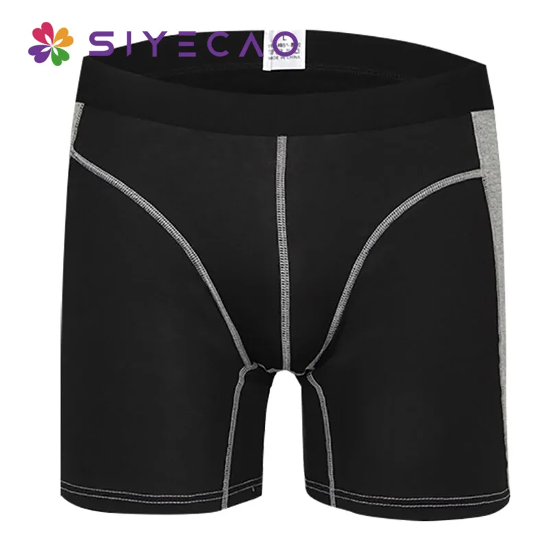 Трусы боксеры мужские износостойкие пикантное нижнее белье хлопковые шорты с U