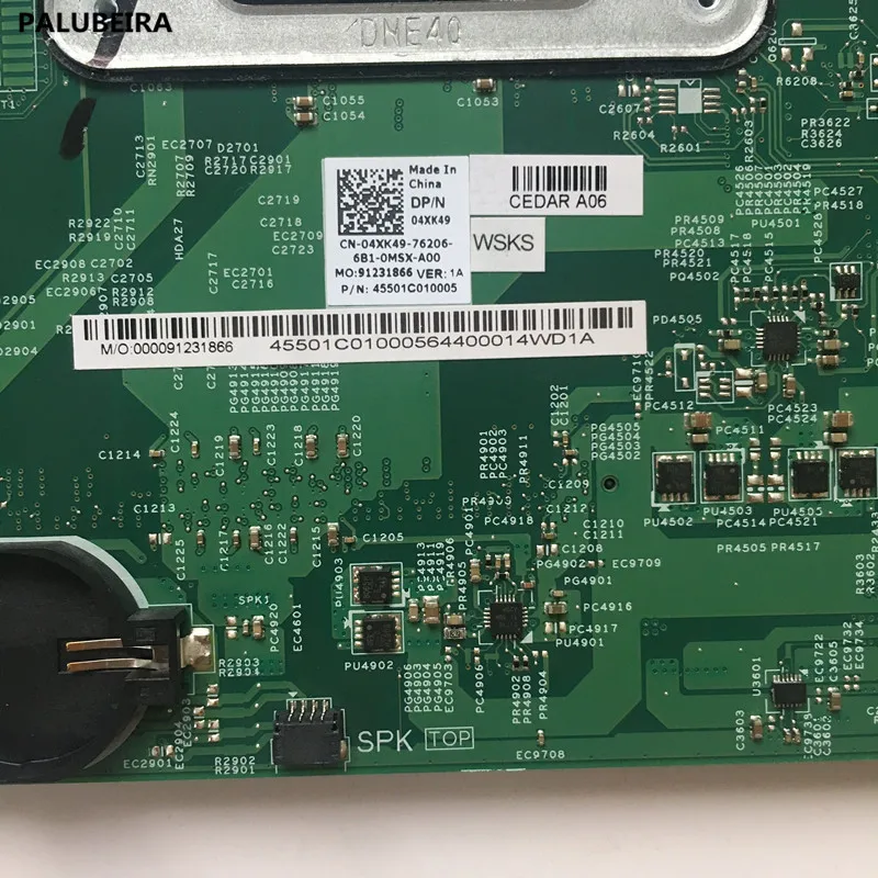 PALUBEIR для DELL Inspiron 3541 3441 3442 3542 Материнская плата ноутбука A6-6310 материнская плата CN-04XK49 04XK49 13283-1