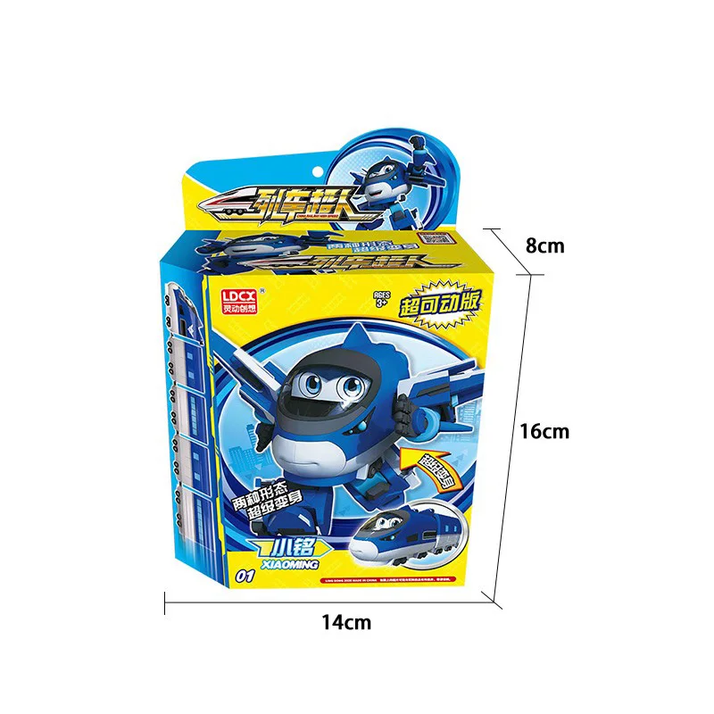 ABS Мини Китай высокоскоростная железная дорога супер поезд робот трансформация