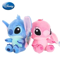 disney lilo stitch 20cm pink blue couple kawaii cartoon plush toys anime stuffed keychain pendant dolls girl kid birthday gift