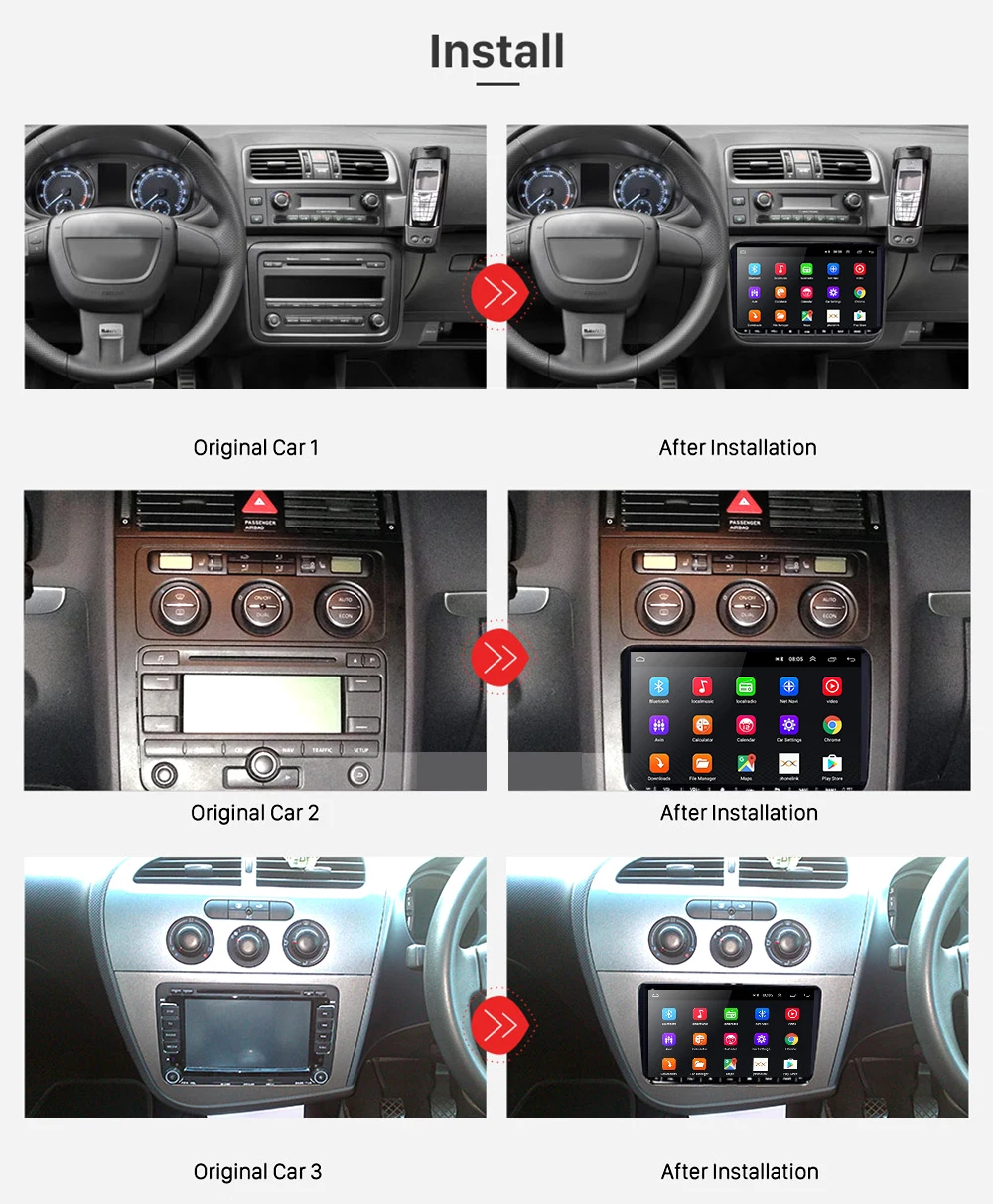 Podofo 2din Android Авторадио автомобильный gps мультимедийный плеер для VW SKODA Octavia GOLF 5 6 PASSAT B6 JETTA сиденье для Polo TIGUA