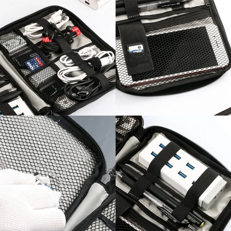 Дорожная сумка с кабелем портативный цифровой USB гаджет органайзер для Ipad чехол