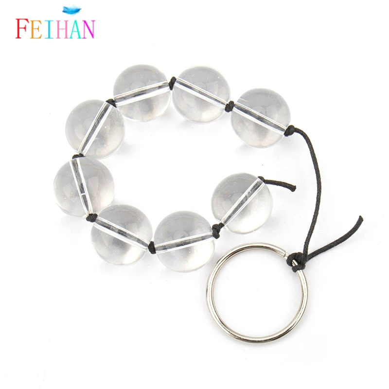 Эротические стеклянные анальные бусины унисекс Анальная пробка Большие