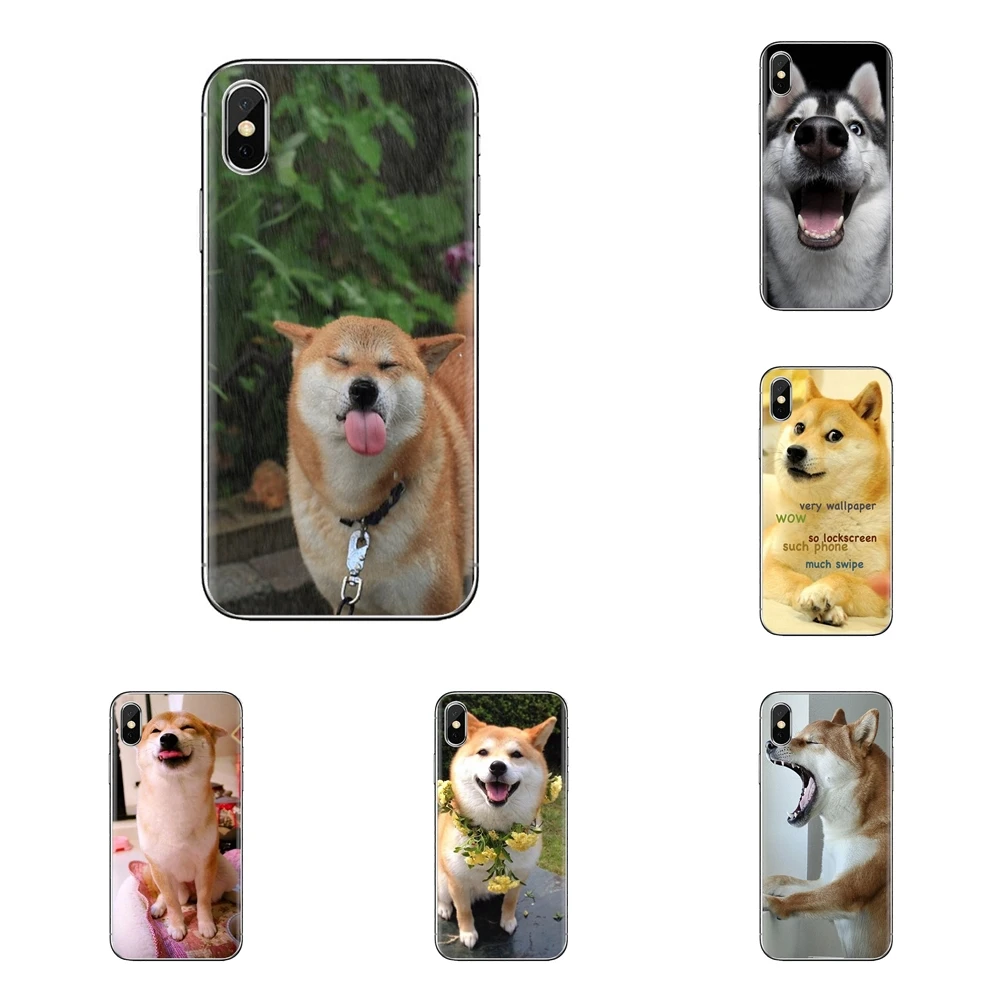 Чехол для телефона Doge интернет забавное лицо samsung Galaxy S2 S3 S4 S5 MINI S6 S7 edge S8 S9 Plus Note 2 3 4 5