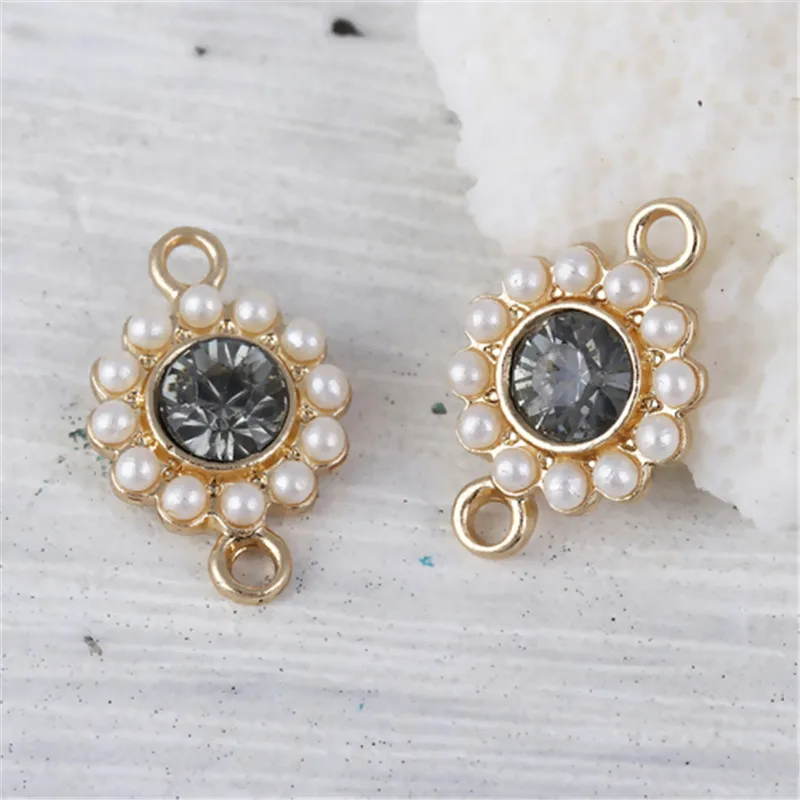 DoreenBeads цинковый сплав стиль королевского двора овальные золотые белые имитация