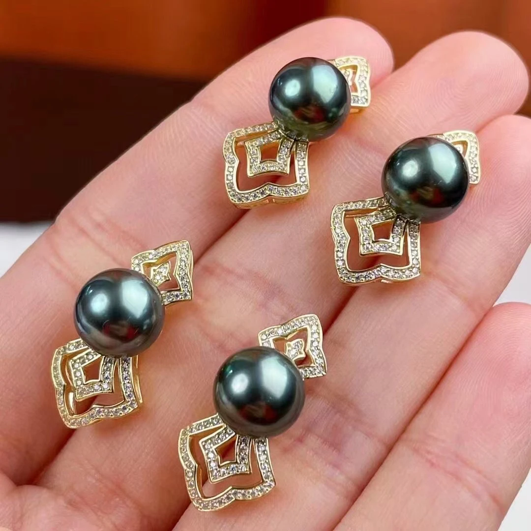 Gorgeous 925 Sterling Silver Earrings Mounts Findings Mountings Settings Jewelry Parts Fittings for Pearls Coral Jade Agate
