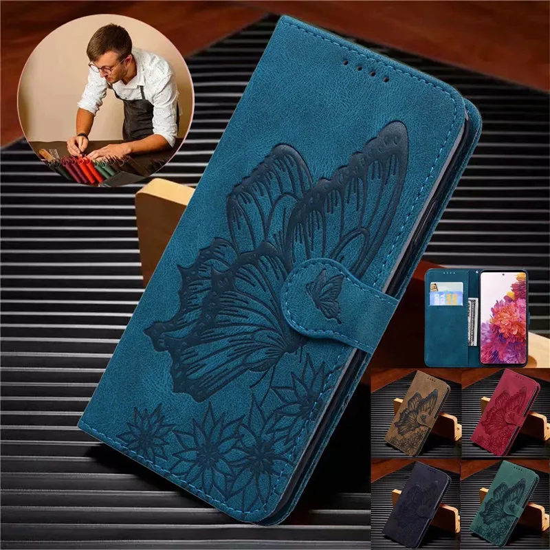 

Butterfly Leather Phone Case For Xiaomi Redmi Note 9T 9Pro 9 Pro Max 9AT 9S 9A 9 Prime Card Holder Hasp Wallet Bag Flip Cover